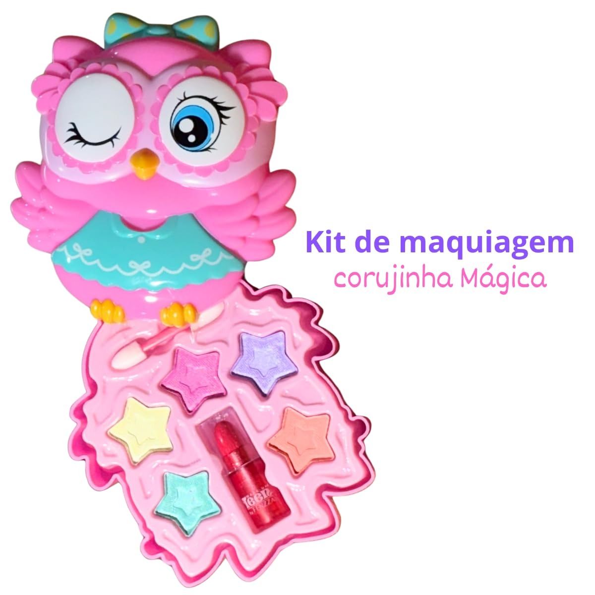 ESTOJO MAQUIAGEM CORUJA